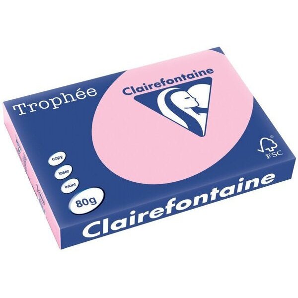 Clairefontaine - 1888C papel para impresora de inyección de tinta A3 (297x420 mm) 500 hojas Rosa