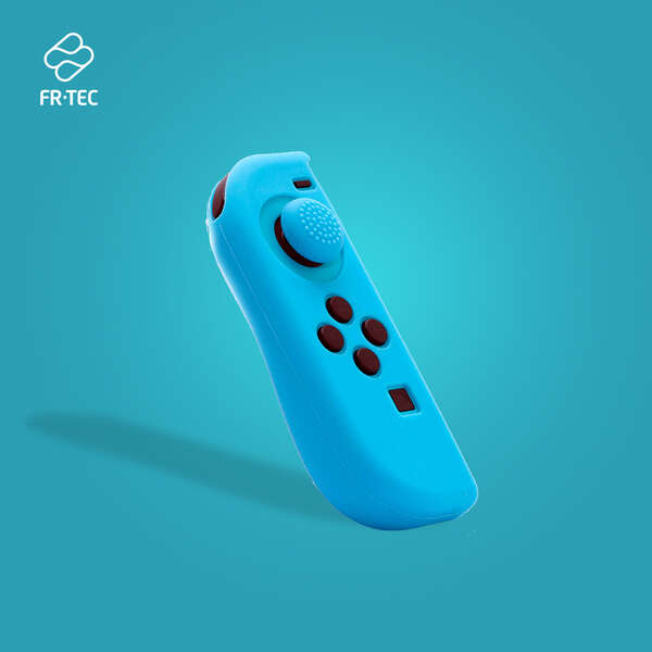 FR-TEC Funda de Silicona Joycon Skin + Grip Izquierdo Azul - Grip para Mayor Agarre - Proteccion contra Rayaduras - Mejora y Personaliza Tu Experiencia de Juego - Color Azul 1 pieza(s)