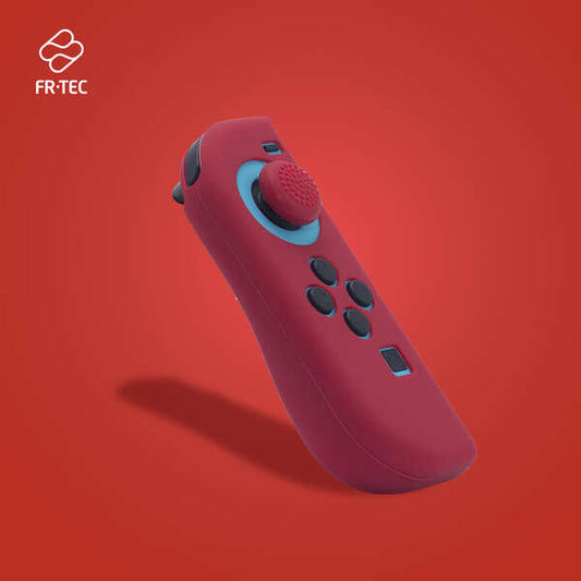 FR-TEC Funda Protectora de Silicona Joycon Skin + Grip Izquierdo - Grip para Mayor Agarre y Precision - Proteccion contra Rayaduras - Mejora y Personaliza Tu Experiencia de Juego - Color Rojo 1 pieza(s)