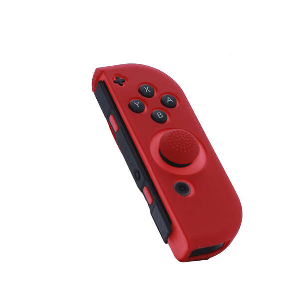 FR-TEC Funda Protectora de Silicona Joycon Skin + Grip Derecho - Grip para Mayor Agarre - Proteccion contra Rayaduras - Mejora y Personaliza Tu Experiencia de Juego - Color Rojo 1 pieza(s)