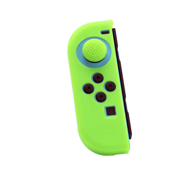 FR-TEC Funda Protectora de Silicona Joycon Silicone Skin + Grip Derecho - Grip para Mayor Agarre - Proteccion contra Rayaduras - Mejora y Personaliza Tu Experiencia de Juego - Color Verde 1 pieza(s)