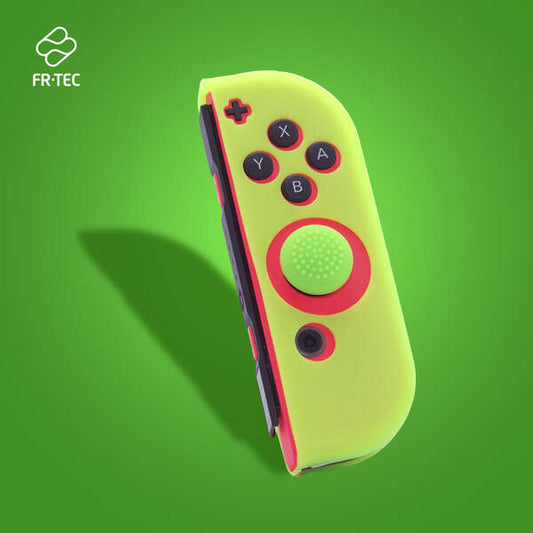 FR-TEC Funda Protectora de Silicona Joycon Silicone Skin + Grip Derecho - Grip para Mayor Agarre - Proteccion contra Rayaduras - Mejora y Personaliza Tu Experiencia de Juego - Color Verde 1 pieza(s)