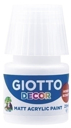 Giotto - PINTURA ACRIL.GIOTTO 25 ml BLANCO - Pack de 6 unidades