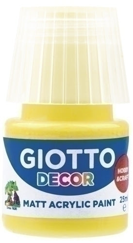 Giotto - PINTURA ACRIL.GIOTTO 25 ml AMARILLO - Pack de 6 unidades