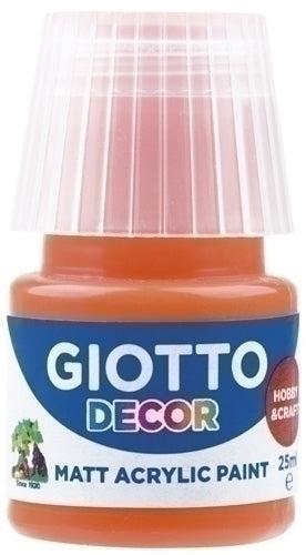 Giotto - PINTURA ACRIL.GIOTTO 25 ml NARANJA - Pack de 6 unidades