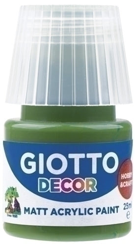 Giotto - PINTURA ACRIL.GIOTTO 25 ml VERDE BOSQUE - Pack de 6 unidades