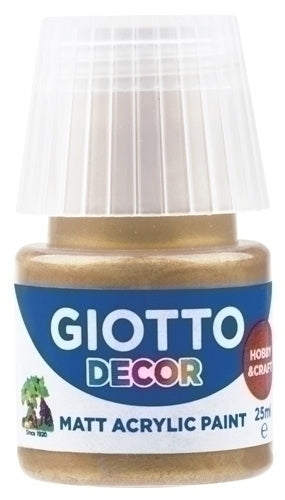 Giotto - PINTURA ACRIL.GIOTTO 25 ml ORO - Pack de 6 unidades