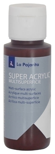 La Pajarita - PINTURA ACRIL.PAJARITA 60 ml MARRON A-19 - Pack de 6 unidades