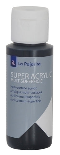 La Pajarita - PINTURA ACRIL.PAJARITA 60 ml NEGRO A-45 - Pack de 6 unidades