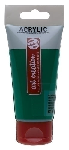 Talens - PINTURA ACRIL.TALENS 75 ml VERDE OSC. - Pack de 3 unidades