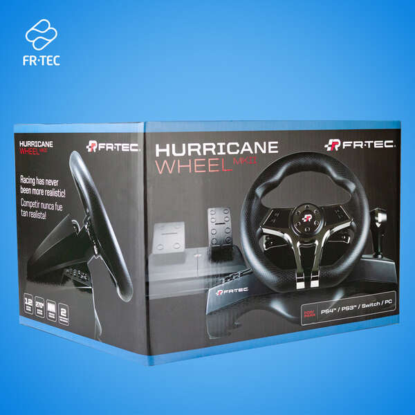 FR-TEC - Hurricane MKII Negro Volante + Pedales Nintendo Switch  PC  PlayStation 4  Playstation 3