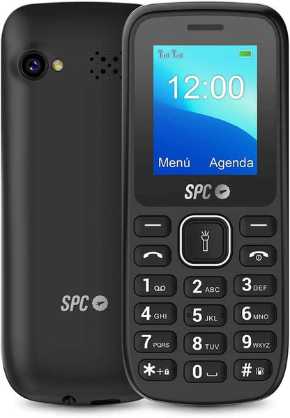 SPC Talk Telefono Movil - Cuerpo Compacto y Ligero - Pantalla Qvga de 1.8 Pulgadas - Dual Sim - Bateria de 800Mah - Radio FM - Linterna y Camara de Fotos - Color Negro 1 pieza(s)