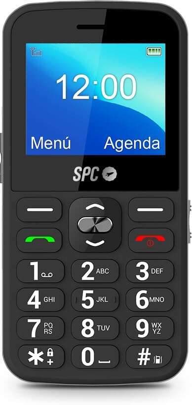 SPC Telefono Movil para Personas Mayores - Teclas y Numeros Grandes - Boton SOS - Notificaciones y Timbre Inteligentes - Base de Carga - Comodo y Facil de Usar - Color Negro 1 pieza(s)