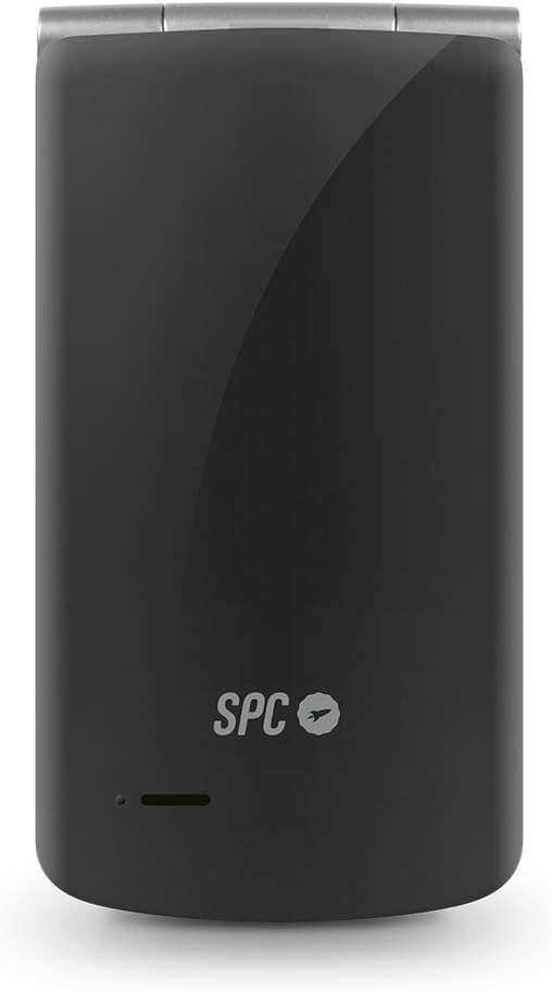 SPC Telefono Movil Minimalista con Tapa - 19mm de Espesor - Pantalla XL y Teclado Retroiluminado - Volumen Extra Alto - Accesos Directos a Camara, SMS y Radio - Funciones Practicas - Configuracion Remota - Color Negro 1 pieza(s)