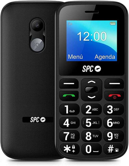 SPC Fortune 2 - Mayor Cobertura 4G - Llamada de Emergencia - Ayuda Inteligente en Remoto - Volumen de Timbre Muy Alto - Menu Sencillo con Iconos Grandes - Color Negro 1 pieza(s)