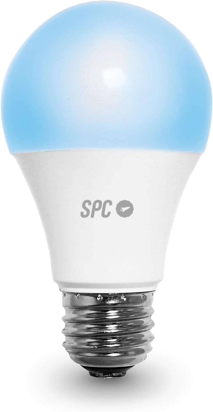 SPC Aura 800 Bombilla Led Regulable Wi-Fi E27 - Control de Intensidad y Color - Compatible con Amazon Alexa y Google Assistant - APP SPC Iot - Color Blanco 1 pieza(s)