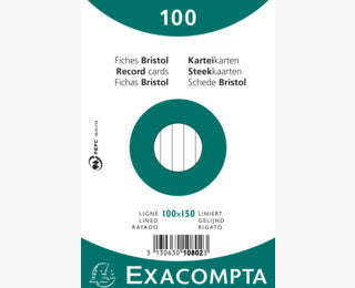 Exacompta - 10802X ficha Blanco