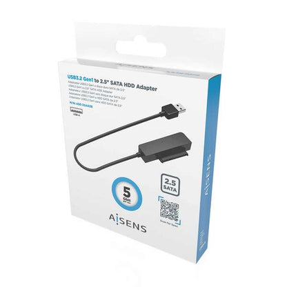 Aisens Adaptador ASE-25A03B SATA a USB-A USB 3.0/USB3.1 Gen1 para Discos Duros 2.5" - Color Negro 1 pieza(s)