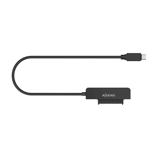 AISENS - Adaptador SATA a USB-C USB3.0/USB3.1 Gen1 para Discos Duros 2.5?  Negro