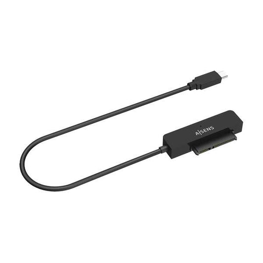 AISENS - Adaptador SATA a USB-C USB3.0/USB3.1 Gen1 para Discos Duros 2.5?  Negro