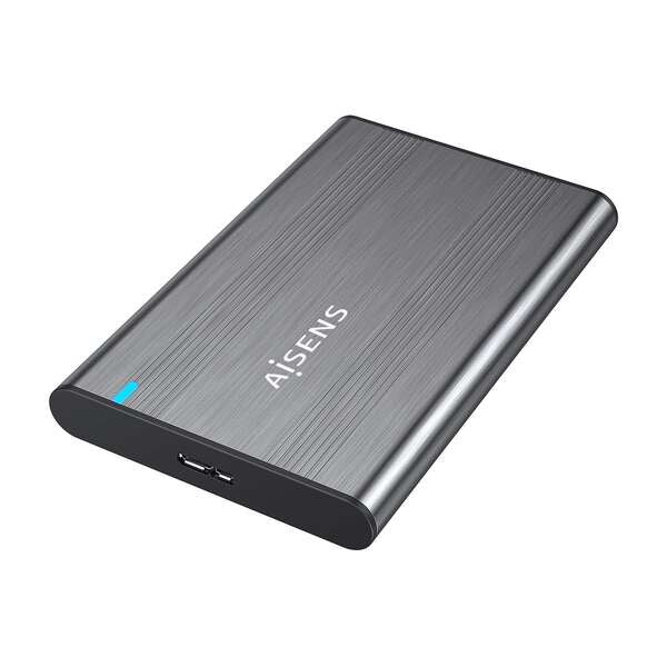 AISENS - Caja Externa 2 5? 9.5mm SATA a USB 3.0/USB3.1 Gen1  Gris