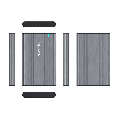 AISENS - Caja Externa 2 5? 9.5mm SATA a USB 3.0/USB3.1 Gen1  Gris