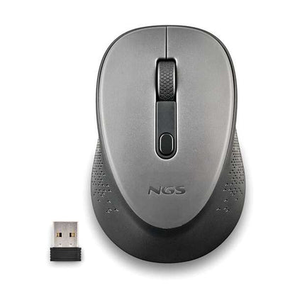 NGS Dew Gray Raton Inalambrico USB 1600dpi - 3 Botones - Uso Diestro - Color Gris 1 pieza(s)