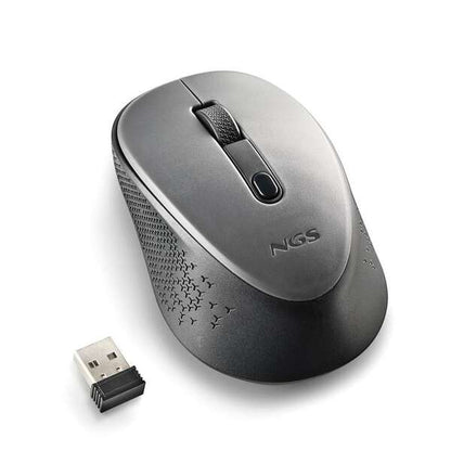 NGS Dew Gray Raton Inalambrico USB 1600dpi - 3 Botones - Uso Diestro - Color Gris 1 pieza(s)