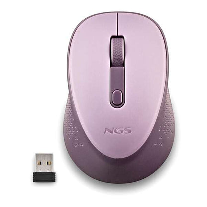 NGS Dew Lilac Raton Inalambrico USB 1600dpi - 3 Botones - Uso Diestro - Color Lila 1 pieza(s)