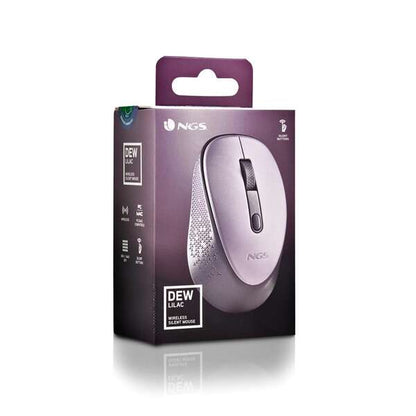 NGS Dew Lilac Raton Inalambrico USB 1600dpi - 3 Botones - Uso Diestro - Color Lila 1 pieza(s)