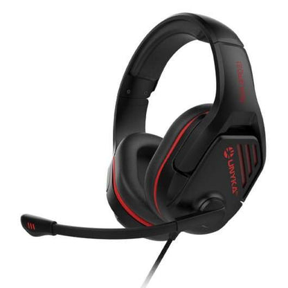 Unykach Gaming Nova Gpro Black 2.1 Auriculares con Microfono Ajustable - Diadema Ajustable - Almohadillas Acolchadas - Controles en Cable - Cable de 1.20m - Color Negro 1 pieza(s)