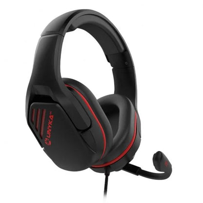 Unykach Gaming Nova Gpro Black 2.1 Auriculares con Microfono Ajustable - Diadema Ajustable - Almohadillas Acolchadas - Controles en Cable - Cable de 1.20m - Color Negro 1 pieza(s)