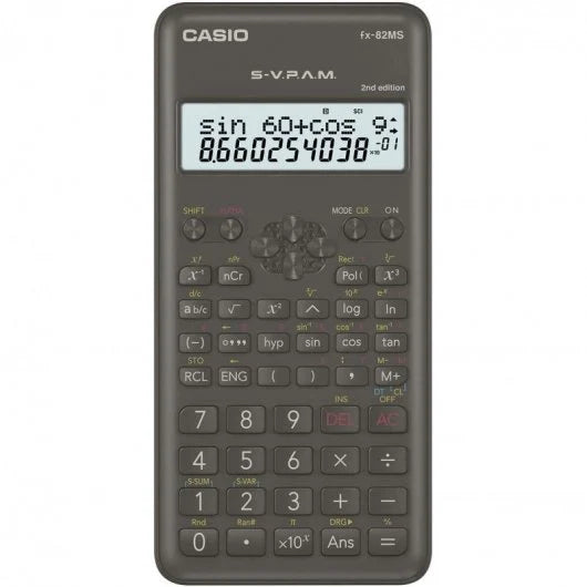 Casio - FX-82MS-2 calculadora Bolsillo Calculadora científica Negro