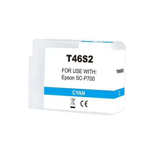 Epson T46S2 Cyan Cartucho de Tinta Pigmentada Generico - Reemplaza C13T46S200 Tintasmurcia.com