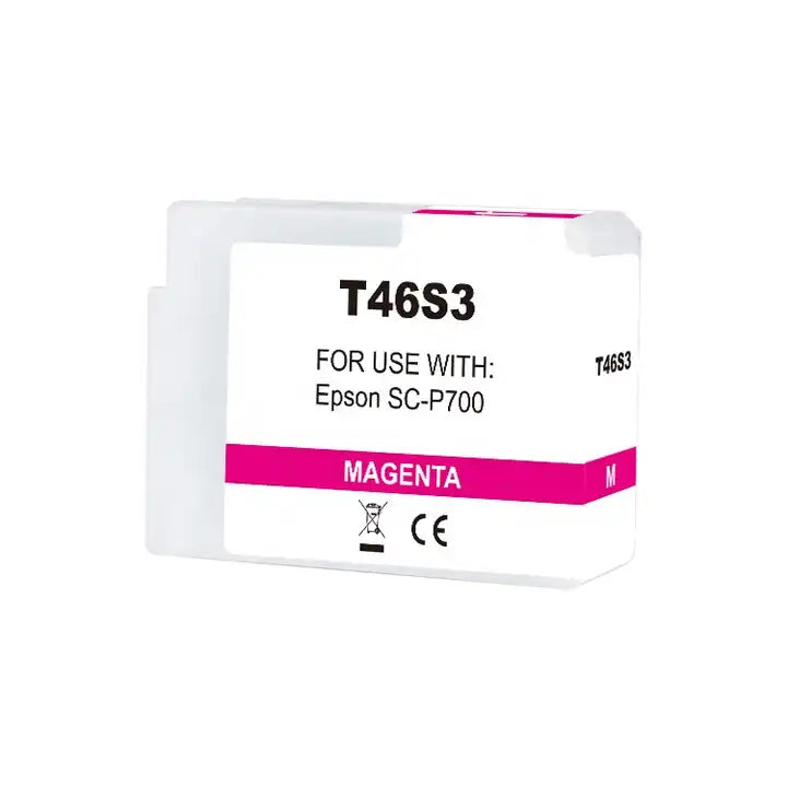 Epson T46S3 Magenta Vivido Cartucho de Tinta Pigmentada Generico - Reemplaza C13T46S300 Tintasmurcia.com