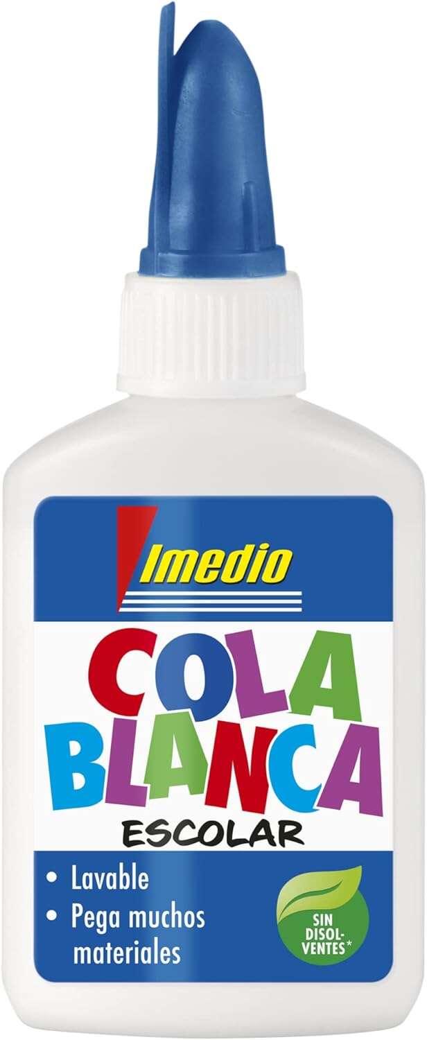 Imedio - COLA BLANCA IMEDIO ESCOLAR 40 Gr - Pack de 12 unidades