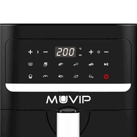 Muvip Freidora Aire Caliente 7 Litros 1800W Pantalla Tactil - 10 Programas de Coccion - Color Negro 1 pieza(s)