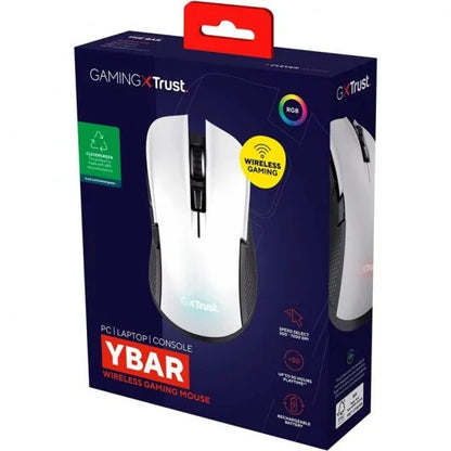 Trust - GXT 923W YBAR ratón Juego mano derecha RF inalámbrico Óptico 7200 DPI