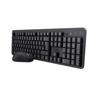 Trust - TKM-360 teclado Ratón incluido Oficina RF inalámbrico QWERTY Español Negro