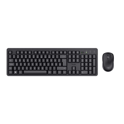 Trust - TKM-360 teclado Ratón incluido Oficina RF inalámbrico QWERTY Español Negro