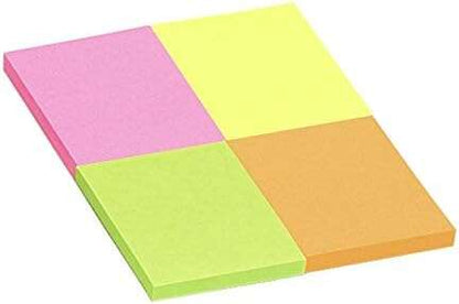 Global Notes inFO Brillant Pack de 4 Blocs de 50 Notas Adhesivas 50 x 40mm - Certificacion FSC? - Colores Amarillo, Naranja, Rosa y Verde 1 pieza(s)