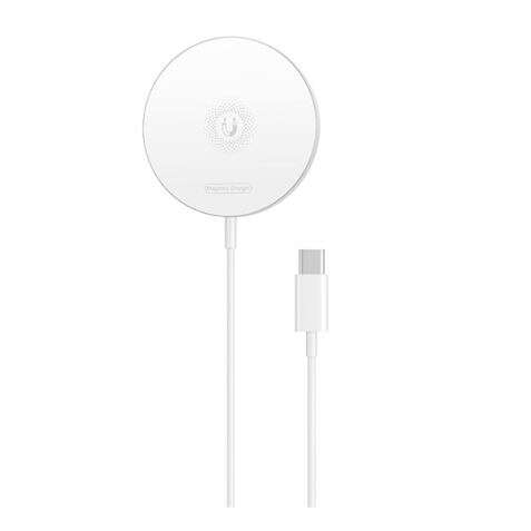 XO Cargador Inalambrico 5W/7.5W/10W/15W - Cable Tipo C de 1.2m - Compatibilidad con Tecnologia QI - Proteccion Contra Sobrevoltaje - Color Blanco 1 pieza(s)