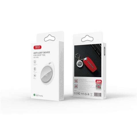 XO Localizador Antiperdida Bluetooth - Dimensiones 38.5x32.x8.5mm - Certificado Apple Mfi - Conexion con App Apple Find My - Color Blanco 1 pieza(s)