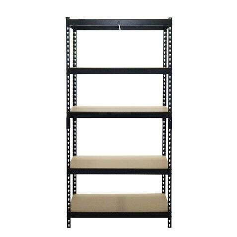 Blim Estanteria Metalica Ajustable - 183x90x45mm - Soporte 175kg por Balda - Facil Montaje - Recubrimiento Polvo Negro - Color Negro 1 pieza(s)