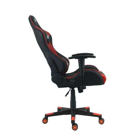 Cromad Serie Dragon Silla Gaming Premium - Altura Regulable con Piston de Gas Clase 2 - Reclinable hasta 180º - Cojines Lumbar y Cervical - Ruedas de Nailon de 60mm - Color Rojo/Negro 1 pieza(s)