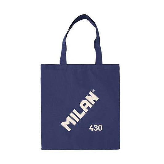 Milan Serie 1918 Tote Bag Bolsa de Tela - Tamaño  50x38x41cm - Asa Larga 27cm - Tejido 'ripstop' - Color Azul Oscuro 1 pieza(s)