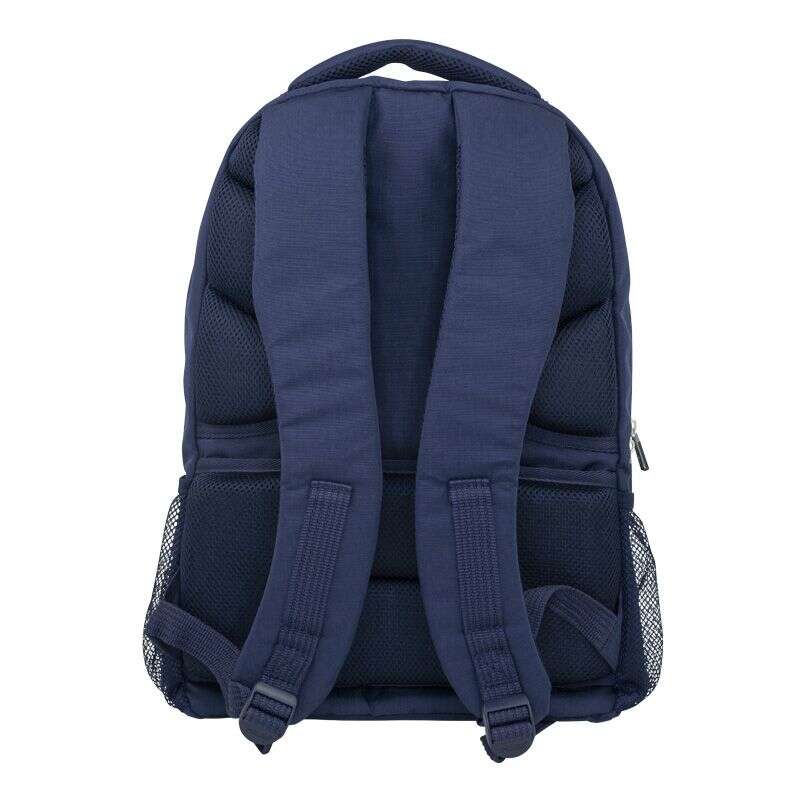 Milan Serie 1918 Mochila Escolar 25L - 3 Bolsillos Delanteros + 2 Bolsillos Laterales - Asas Regulables y Acolchadas - Tamaño 46,5x30x17cm - Color Azul Oscuro 1 pieza(s)