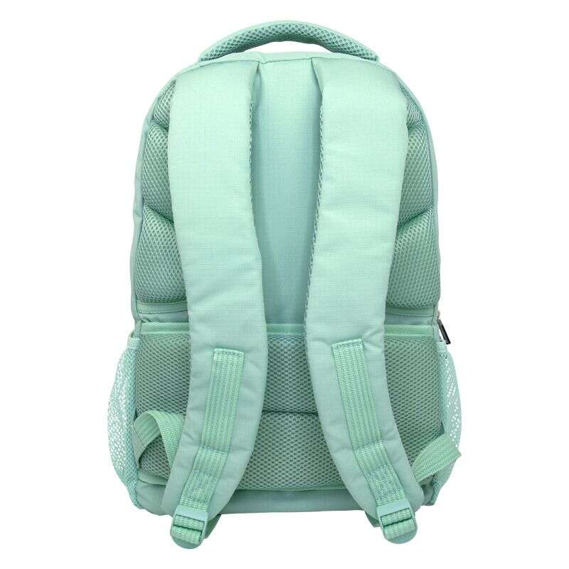 Milan Serie 1918 Mochila Escolar 25L - 3 Bolsillos Delanteros + 2 Bolsillos Laterales - Asas Regulables y Acolchadas - Tamaño 46,5x30x17cm - Color Verde 1 pieza(s)