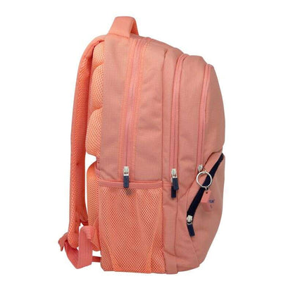 Milan Serie 1918 Mochila Escolar 25L - 3 Bolsillos Delanteros + 2 Bolsillos Laterales - Asas Regulables y Acolchadas - Tamaño 46,5x30x17cm - Color Rosa 1 pieza(s)