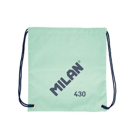 Milan Serie 1918 Bolsa/Mochila de Tiras Grande - Tejido 'ripstop' Ligero y Resistente - Medidas 34x42x0.7cm - Color Verde 1 pieza(s)